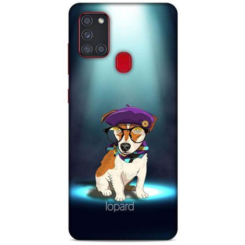 Samsung Galaxy A21s Kılıf FunnyMaX (5) Koruma Kabı Yeşil Köpek