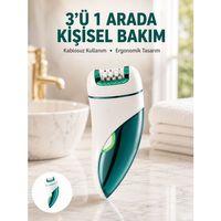 Çok Fonksiyonlu Epilatör 600mah 90 Dakika Kullanım Led Metal Başlık Su Geçirmez Yeni Nesil