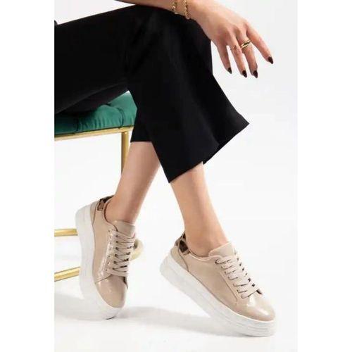 Jetan Bej Rugan Bağcıklı Spor Ayakkabı