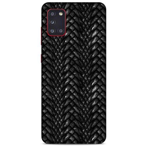 Samsung Galaxy A31 Kılıf Dragons (2) Kabı Ejderha Deri Siyah