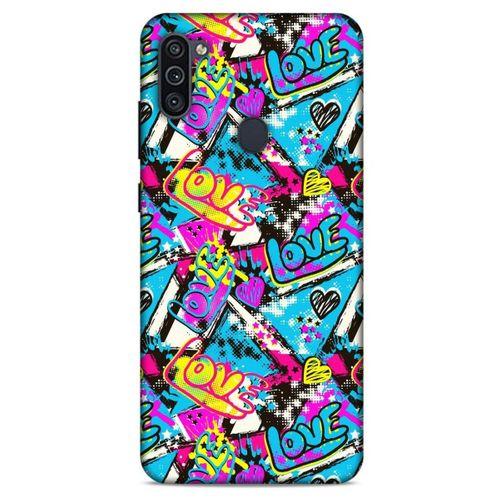 Graffitix (23) Desenli Silikon Kapak Samsung Galaxy M11 Kılıf
