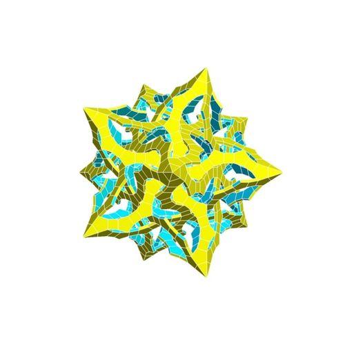 ESCHER Star Dodekahedral Poliknot 13 3D Baskı (Bu ürün Sadece Plastik parçadır - Almadan Önce Soru Sorabilirsiniz)