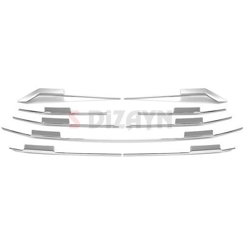 S-Dizayn Ford Tourneo Custom 2 Krom Ön Panjur 9 Prç. 2023 Üzeri A+ Kalite