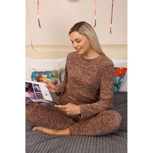 Polar Kadın Pijama Takımı Sütlü Kahve
