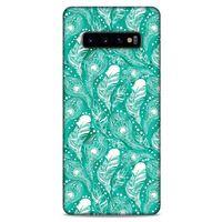 Samsung Galaxy S10 Plus Kılıf Desenli Özel Seri Tüyler (45) Liquid Air Kılıf