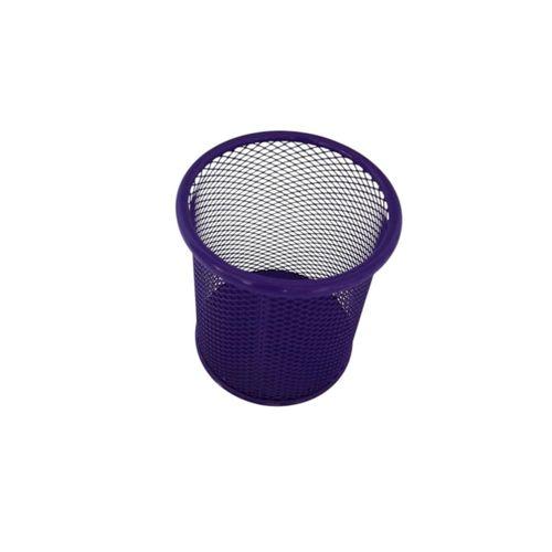 LİNEA RENKLİ YUVARLAK METAL FİLELİ KALEMLİK ( MOR )