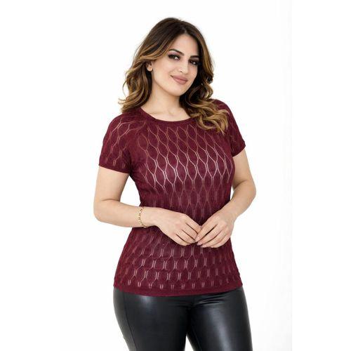 Kadın Triko Kısa Kol Bluz 12943 BGL-ST05309