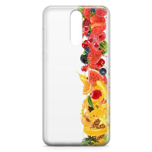 Huawei Mate 10 Lite Kılıf Ananas Nar Meyve Arka Kapak Koruma Desenli Full Koruyucu