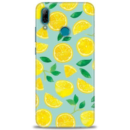 Huawei P Smart 2019 Kılıf HD Baskılı Kılıf - Limon Dilimleri + Tam Ekran Koruyucu