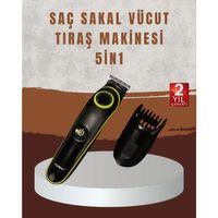 Profesyonel Erkek Saç Sakal Şekillendirme Ve Vücut Bakım Seti Şarjlı Tıraş Makinesi