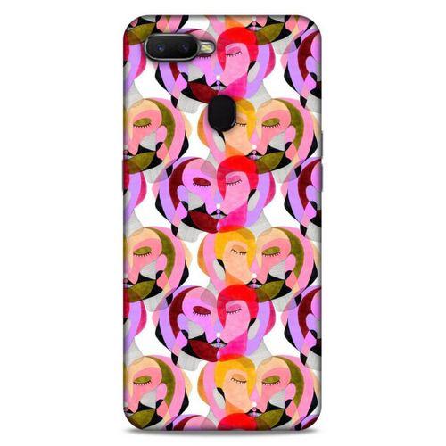 Lopard Oppo Ax7 Uyumlu Kılıf Sürreal Yüzler ♀ (2) Kabı Desenli