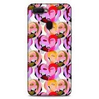 Lopard Oppo Ax7 Uyumlu Kılıf Sürreal Yüzler ♀ (2) Kabı Desenli
