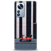 Xiaomi Mi 13 Lite Kılıf HD Baskılı Kılıf - Kırmızı Motor + Tam Ekran Koruyucu
