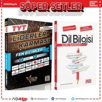 Liderler Karması TYT Fen Bilimleri 12 Yayın 12 Deneme ve AKM Dil Bilgisi Soru Bankası Seti 2 Kitap