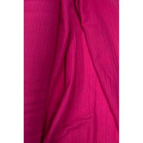 Çok Amaçlı Müslin Pamuklu Bebek Örtü ve Battaniye Kumaşı Müslin Bez Fuşya 73