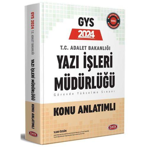 2024 GYS Adalet Bakanlığı Yazı İşleri Müdürlüğü Hazırlık Kitabı Data Yayınları