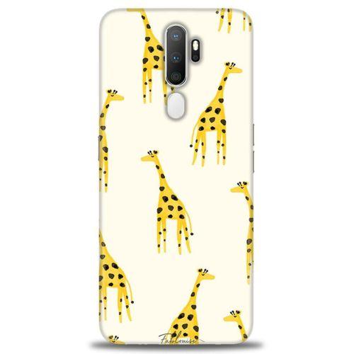 Oppo A9 2020 Kılıf HD Baskılı Kılıf - Zürafa + Tam Ekran Koruyucu