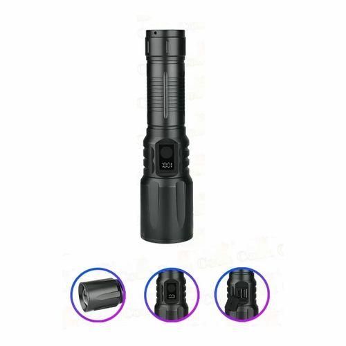 Bedotech Bd-13 15w Tg Led Alüminyum Alaşımlı Zoomlu Type-c Dijital Göstergeli Şarjlı El Feneri