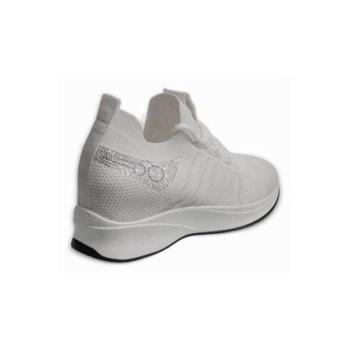 M.p 241-1669 Beyaz Dolgu Taban Kadın Bağcıklı Spor Ayakkabı