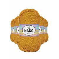 5 Adet Elite Baby El Örgü İpi Tüylenmeyen Bebek Yünü Parlak Altın 1636