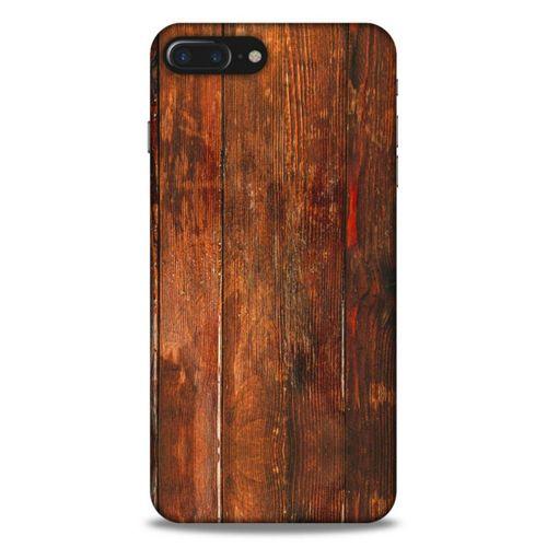 Lopard Apple Iphone 8 Plus Uyumlu Kılıf Wood'X (4) Koruma Kılıfı Desenli