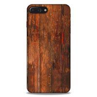 Lopard Apple Iphone 8 Plus Uyumlu Kılıf Wood'X (4) Koruma Kılıfı Desenli