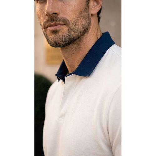 Arthur Regular Fit Nova Pike Kumaş Polo Yaka T-Shirt - Beyaz