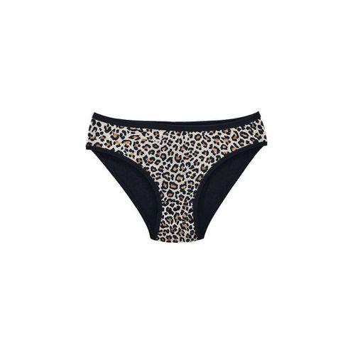 Leopar Desenli Likralı Yumuşak Dokulu Kadın Slip Külot