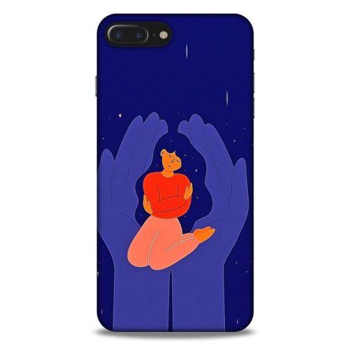 Apple Iphone 8 Plus Kılıf Depresyon (7) Telefon Kılıfı Koyu Kahverengi