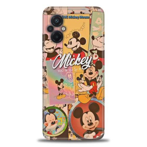 Xiaomi Poco M5 Kılıf HD Baskılı Kılıf - I Love Mickey + Tam Ekran Koruyucu