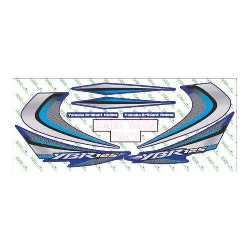 YAMAHA Yamaha Ybr 125 2010 Uyumlu Mavi Sticker Set