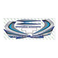 YAMAHA Yamaha Ybr 125 2010 Uyumlu Mavi Sticker Set