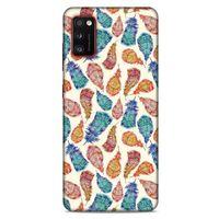 Lopard Samsung Galaxy A41 Uyumlu Kılıf Tüyler (36) Glitter Kılıf