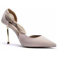 Kuum K25-820 Bej Stiletto 9 Cm Kadın Abiye Ayakkabı