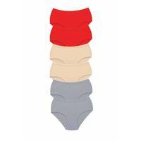 6 Adet Tutku Kadın Yüksek Bel Bato Kalın Lastik Külot S17