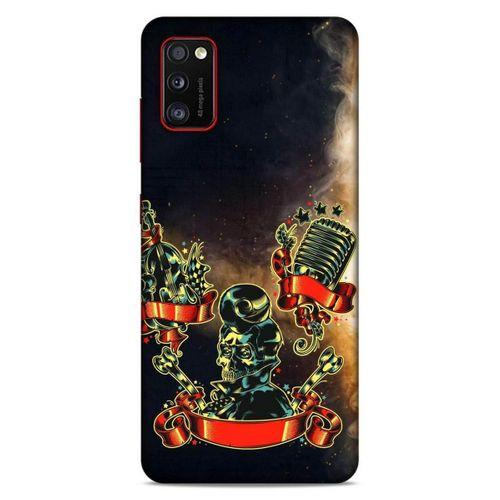 Lopard Samsung Galaxy A41 Uyumlu Kılıf Tattoo's (16) Kalın Kılıf Karışık