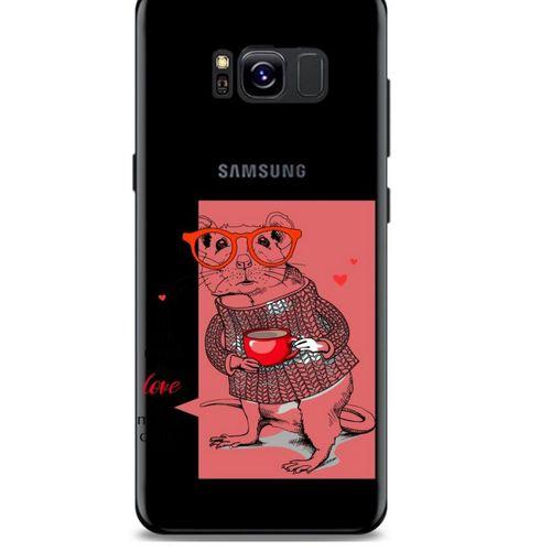 Zoologix (31) Samsung Galaxy S7 Edge Şeffaf Kılıf Silikon Desenli
