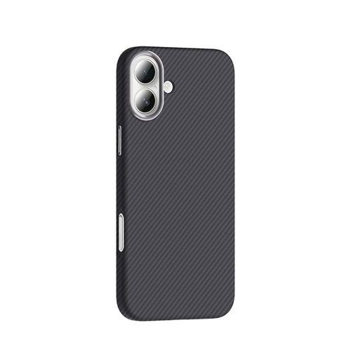 Apple iPhone 16 Kılıf M-safe Şarj Özellikli Karbon Fiber Görünümlü Zore Gros Kapak