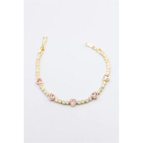 Taşlı Xuping Bileklik - Altın