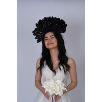 Kartal Tüylü Taşlı Özel Tasarım Gelin Kına Tacı