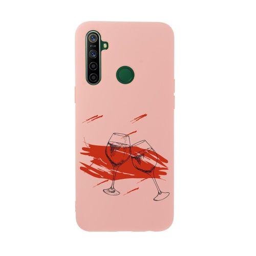 Realme 5i Spilled Wine Premium Silikonlu Telefon Kılıfı