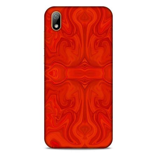 Mermer Desenli (39) Tema Liquid Crystal Kılıf Falu Kırmızı Huawei Y5 2019 Kılıf