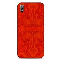 Mermer Desenli (39) Tema Liquid Crystal Kılıf Falu Kırmızı Huawei Y5 2019 Kılıf
