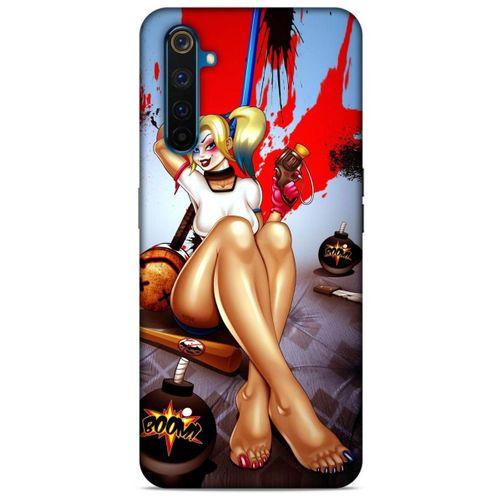 Realme 6 Uyumlu Kılıf Harley Quinn (37) Silicone Cover Lavanta gül