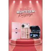 Aksesuar Hediyeli Akıllı Saat Ve Dijital Göstergeli Powerbankli Bluetooth Kulaklık