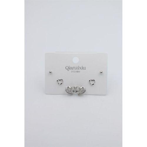 Çoklu Set Küpe - Gümüş