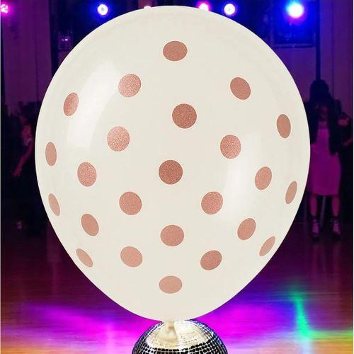 YÜKSEK KALİTE 100 ADET ŞEFFAF ROSE GOLD BALON ROSE GOLD ŞEFFAF PULLU BALON ROSE DEKORASYON BALONU