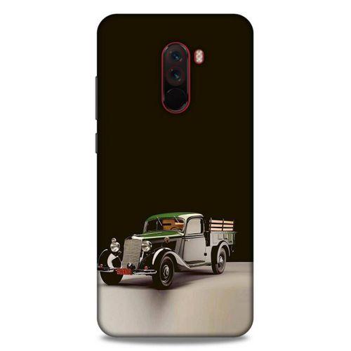 Lopard Xiaomi Pocophone F1 Uyumlu Kılıf PickUpX (48) Bumper Kılıf Yeşil Siyah