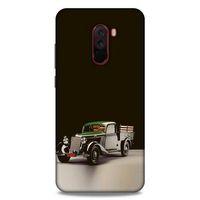 Lopard Xiaomi Pocophone F1 Uyumlu Kılıf PickUpX (48) Bumper Kılıf Yeşil Siyah