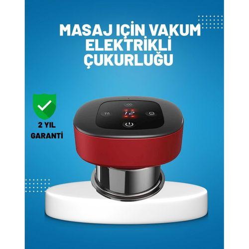 Elektrikli Vakumlu Çukurluk Masaj Aleti Isıtmalı Ve Kırmızı Işıklı Terapi Seti